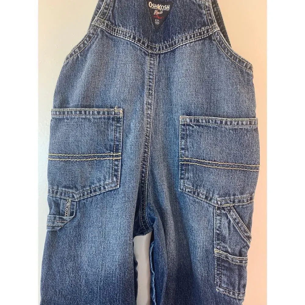 OSHKOSH B’GOSH Unisex Kids Jean Bib Overalls / Size: 24 Months